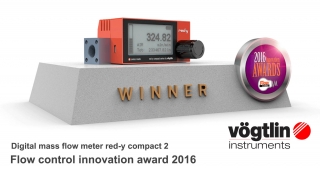 Red-y compact 2 digitális tömegárammérők, Flow control innovation award 2016