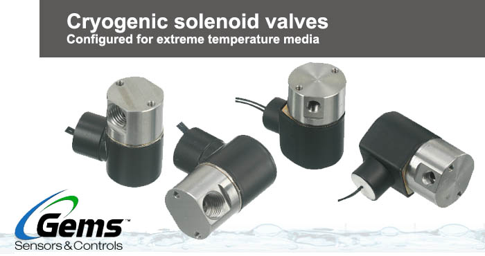 Cryogenic solenoid valves, Gems