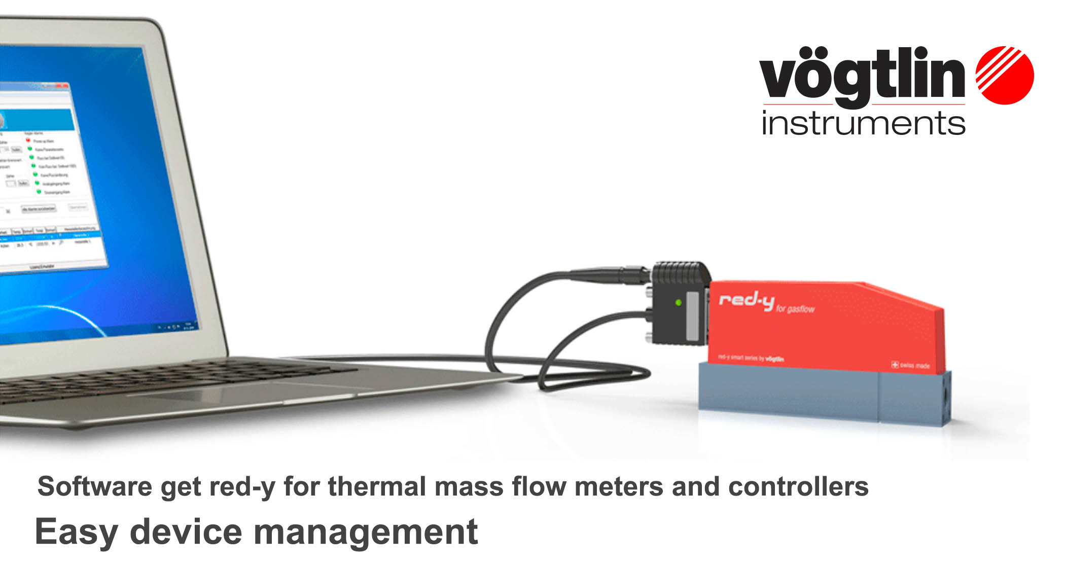 Vögtlin get red-y szoftver gáz tömegáramlás mérők és szabályzókhoz