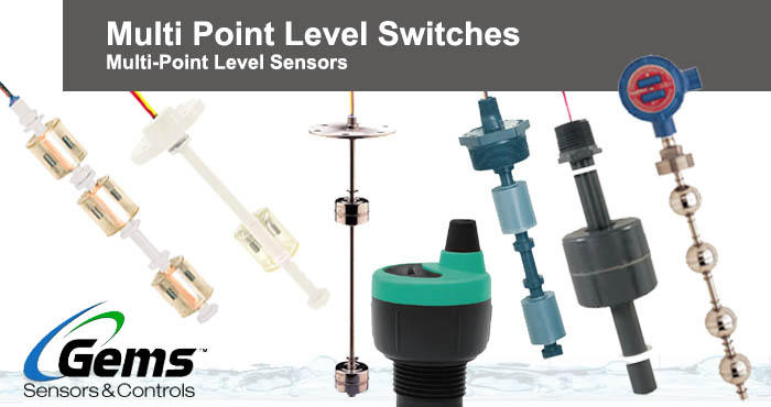 Gems multi point level switches