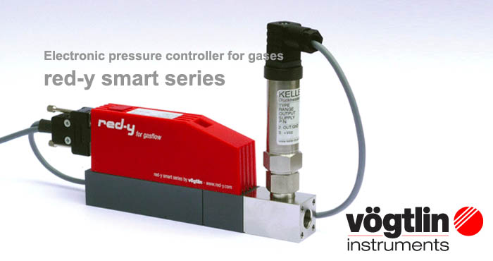 Electronic pressure controller for gases Voegtlin